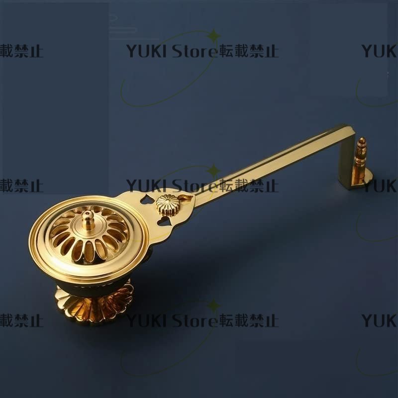 Bibian 比比昂- 密教法具寺院用仏具柄香炉太子型柄香炉真鍮製 Bibian 比比昂- 密教法具寺院用仏具柄香炉太子型柄香炉真鍮製