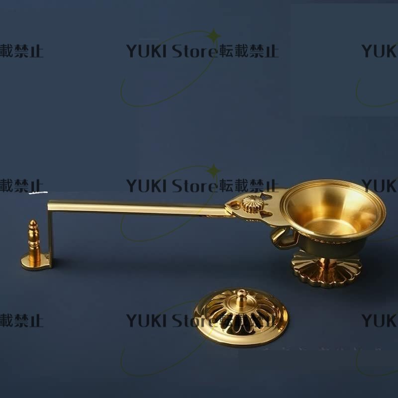 Bibian 比比昂- 密教法具寺院用仏具柄香炉太子型柄香炉真鍮製 Bibian 比比昂- 密教法具寺院用仏具柄香炉太子型柄香炉真鍮製