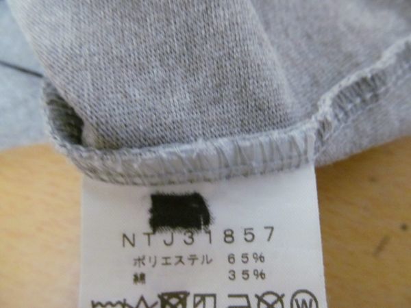 (55867)ノースフェイス THE NORTH FACE キッズ 男の子 Tシャツ 半袖 グレー系 130㎝ USEDの画像5