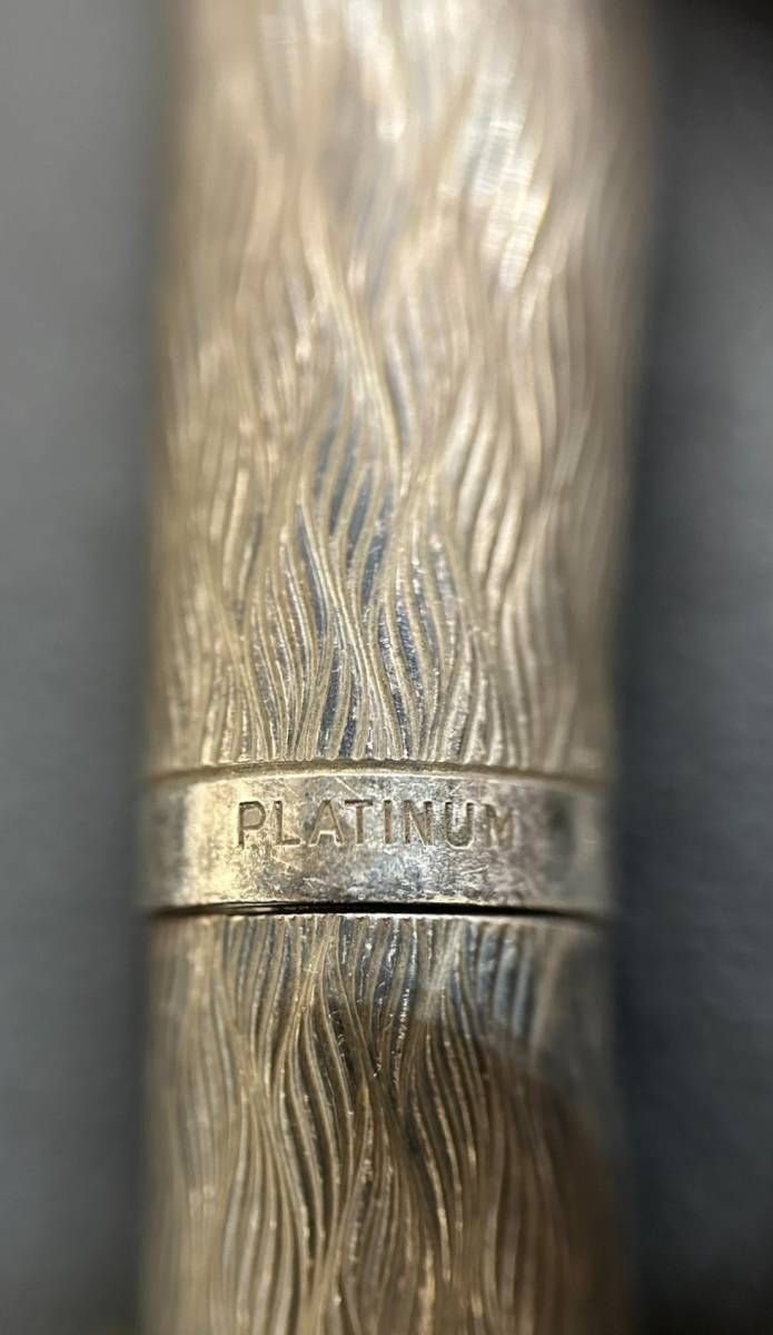 ☆2531 プラチナ PLATINUM 万年筆 Pt ALLOY シルバー silver 筆記用具 現状保管品☆_画像6