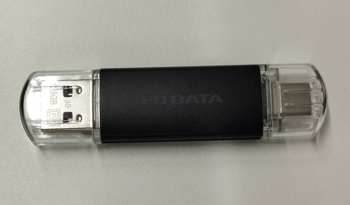 IODATA USBメモリ U3C-STD128G/K 128GB USB3.2 GEN 1USB USB-A＆USB-C 両対応_画像1