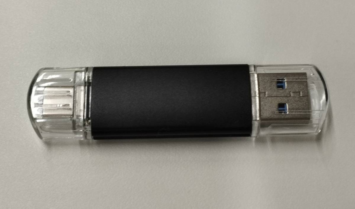 IODATA USBメモリ U3C-STD128G/K 128GB USB3.2 GEN 1USB USB-A＆USB-C 両対応_画像2