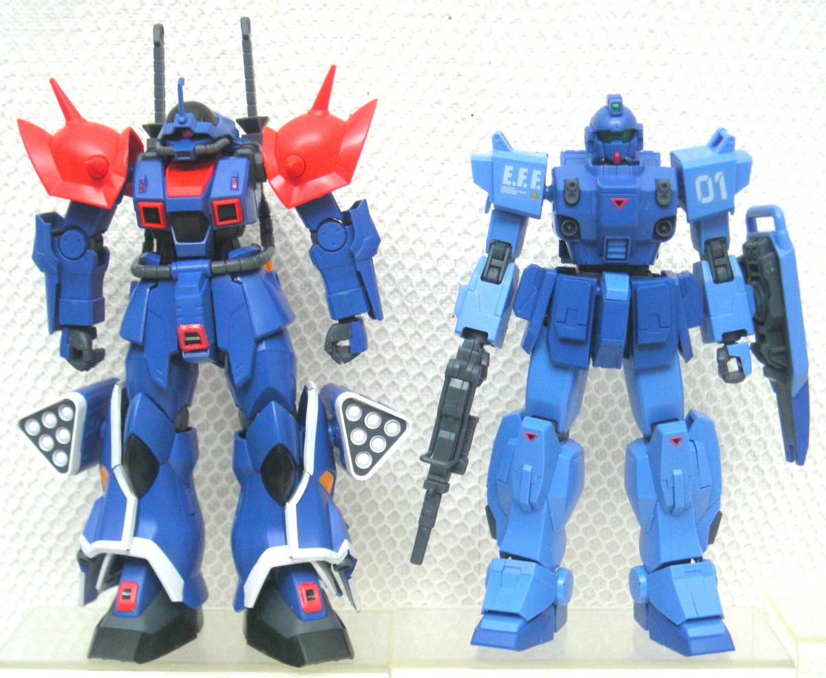 S:1/144 バンダイ HG RX-79BD‐1 ブルーディスティニー1号機 MS-08TX イフリート改 完成品2種 EXAM 機動戦士ガンダム外伝 THE BLUE DESTINY_画像2