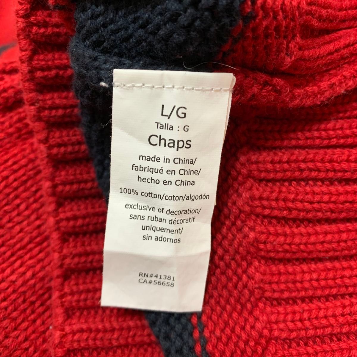 CHAPS チャップス ラルフローレン ハーフジップ ニットセーター CHAPS チャップス ラルフローレン ハーフジップ ニットセーター