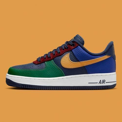 新品 NIKE AIR FORCE 1 希少カラー 28.5cm メンズサイズ マルチカラー ナイキ エア フォース 1 スニーカー シューズ 王道 人気 黒 青 緑 赤_画像5