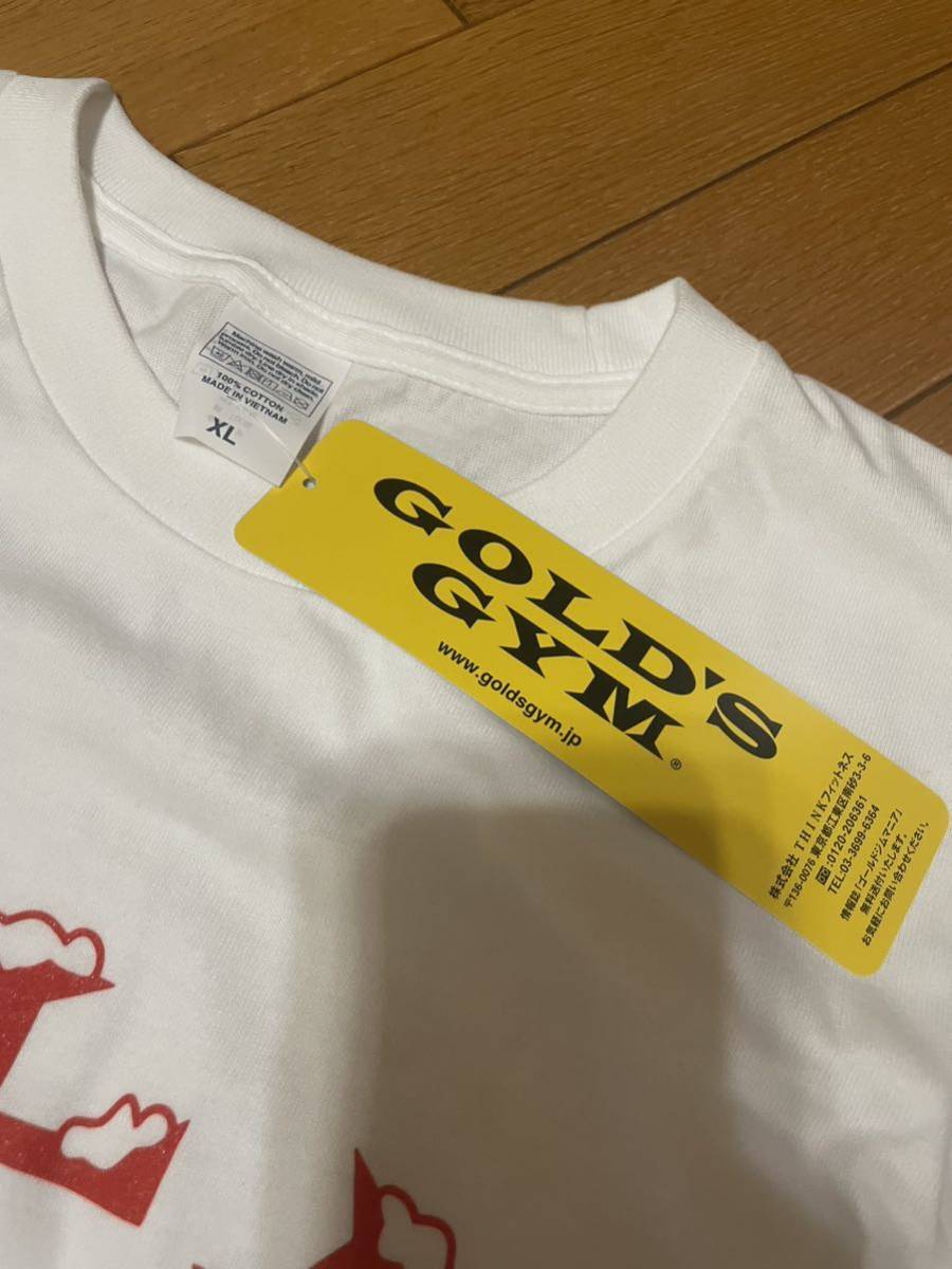 ★ゴールドジム GOLD'SGYM 限定 2023 サンタ Tシャツ スウェット XL 白 新品 パーカー トレーナー プロテイン EAA 送料込