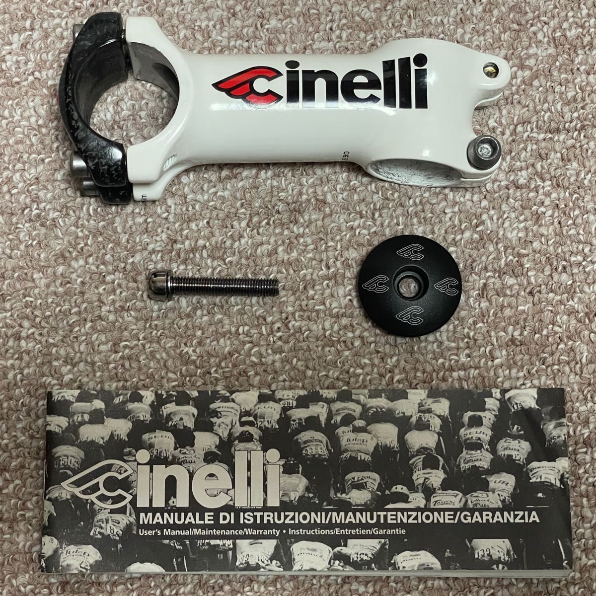 Cinelli (チネリ) RAMラムホワイト カーボンハンドル 420mm Cinelli (チネリ) RAMラムホワイト カーボンハンドル 420mm