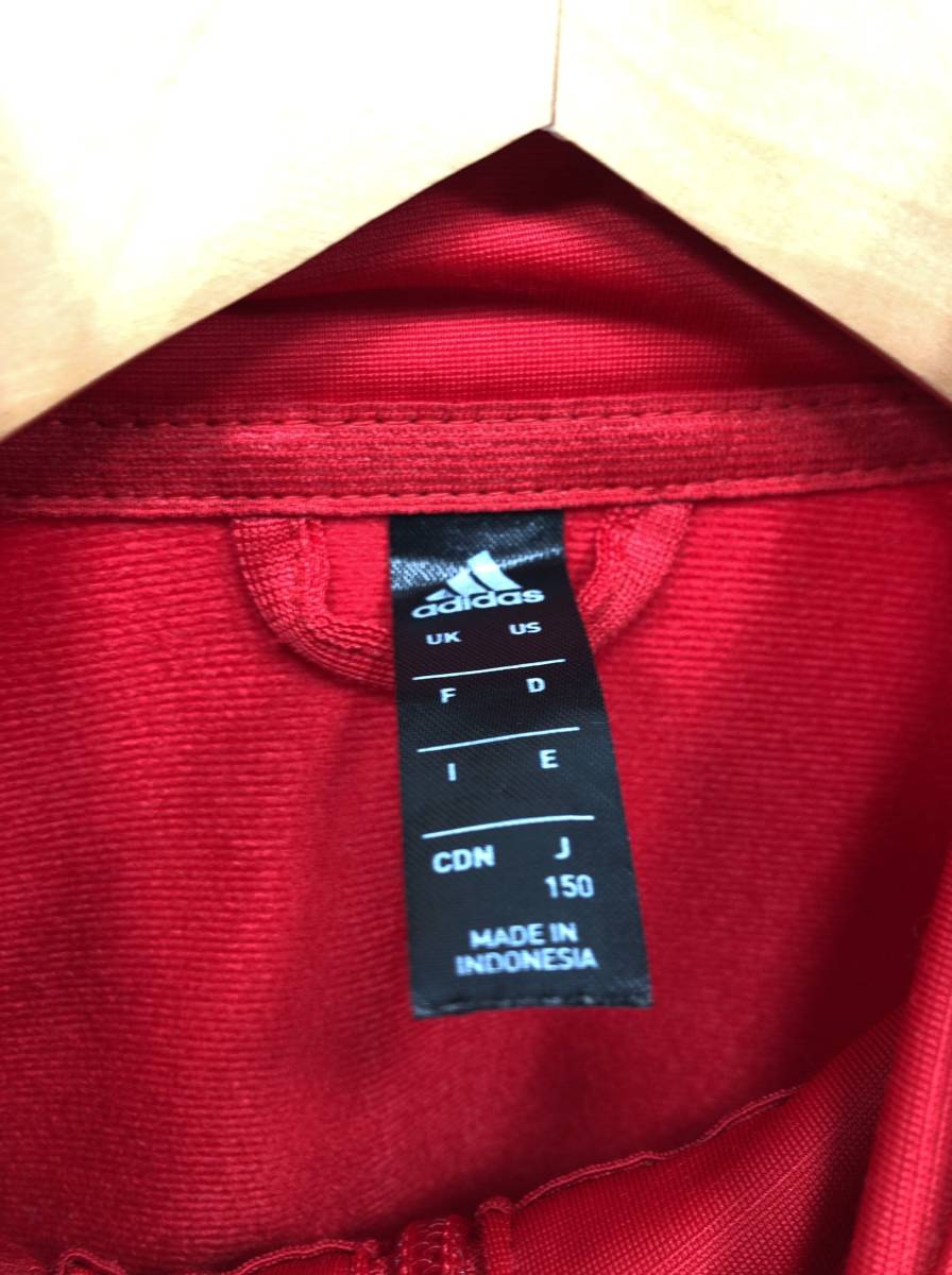 adidas Kids джерси спортивная куртка 150 красный x белый верхняя одежда только ребенок одежда Adidas 23120102