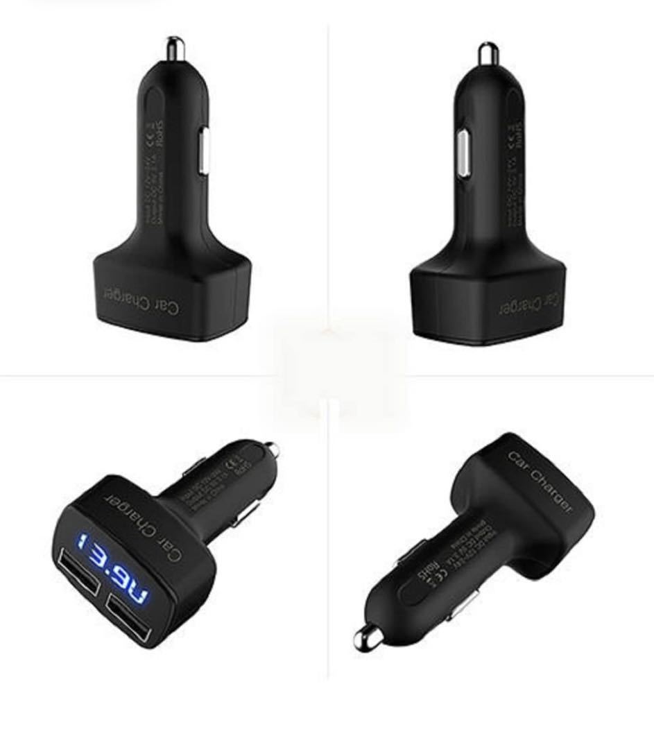 防災 シガーソケット 電圧計 電流計 温度計 12V/24V車対応 USB 充電 車_画像4
