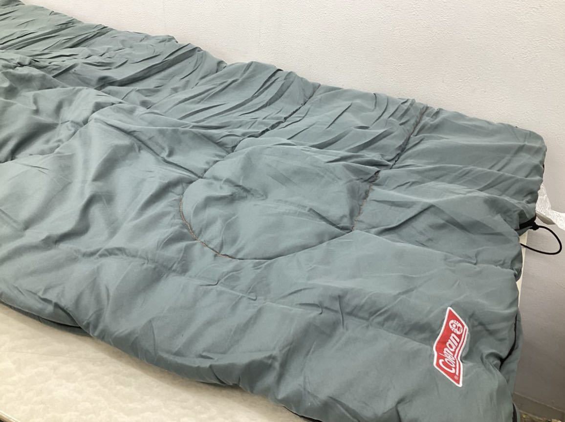 ＊Coleman SLEEPING BAG コールマン スリーピングバッグ C5 カーキ ネイビー 2000011520 2000011519 キャンプ アウトドア 寝袋 2個セット_画像4