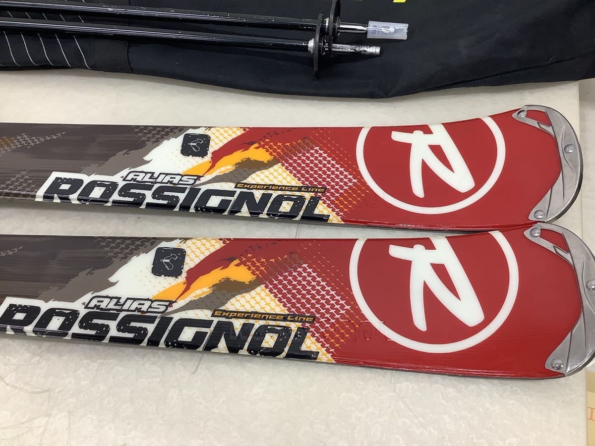 ＊ロシニョール ROSSIGNOL ALIAS A74 カービングスキー スキー板 156cm 120-74-110mm SLALOM ストック ソフトケースセット_画像4