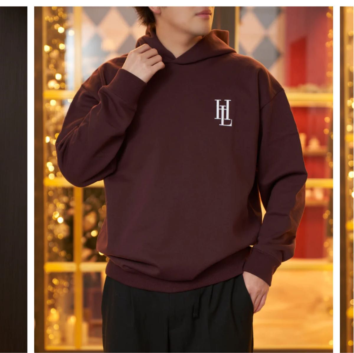 herlipto 新品 HLT Lounge Hoodie ハーリップトゥ ラウンジ フーディー チェリーブラウン XXL