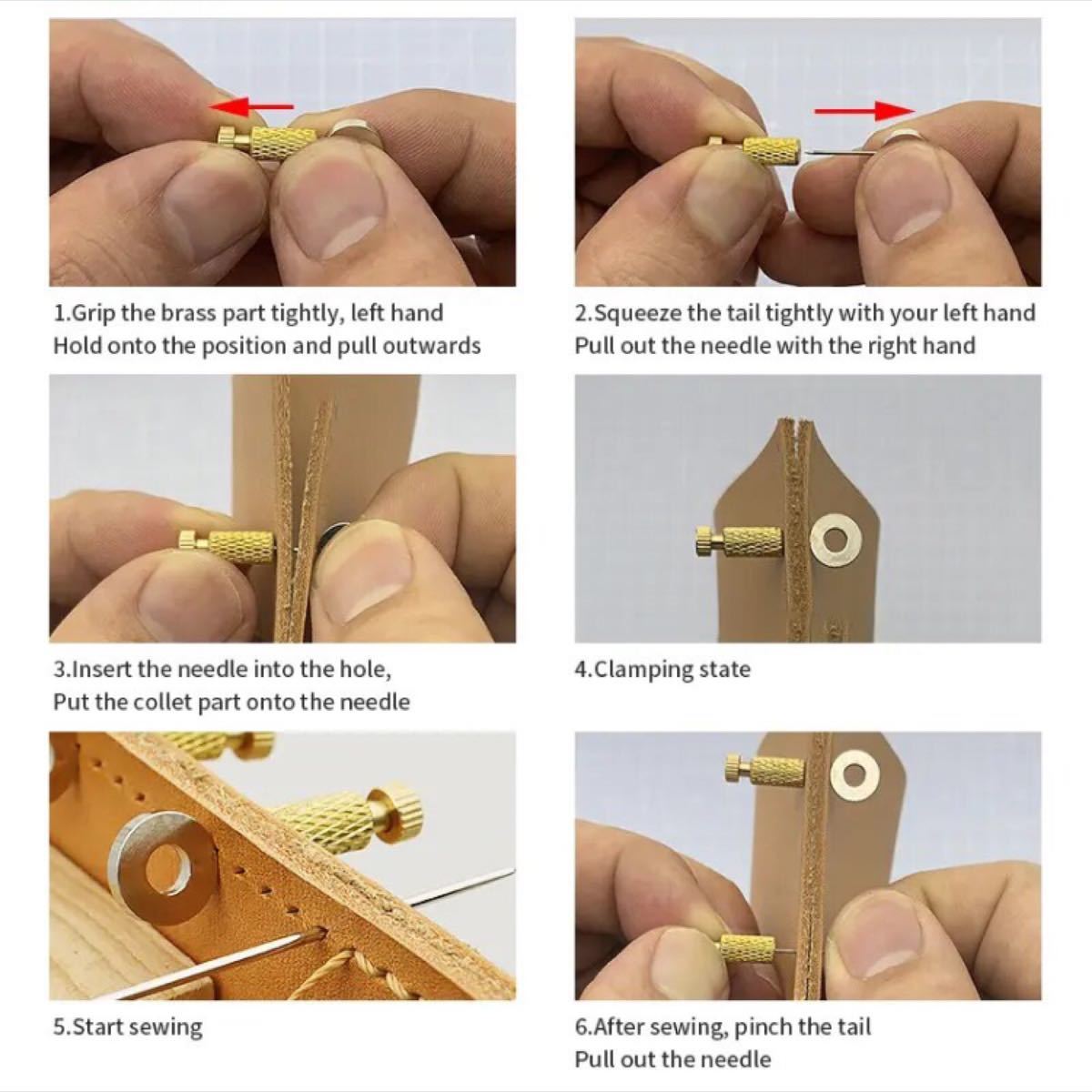 レザークラフト　ポジショニングニードル　道具　ハンドメイド　革製品　革細工　道具　革 レザー ニードル　ツール　新品未使用品