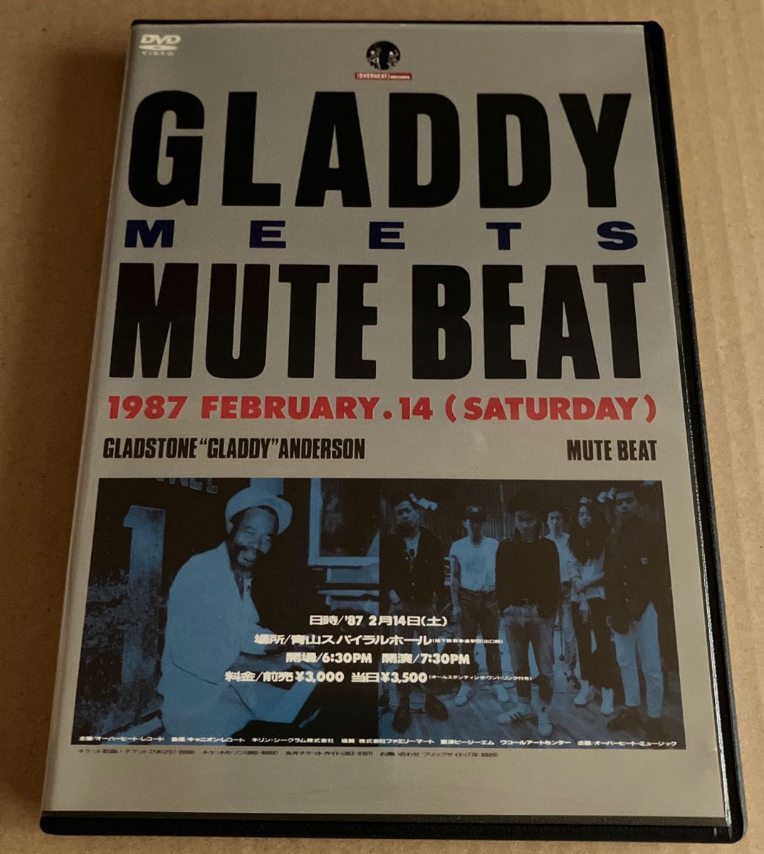 美品【DVD】GLADDY meets MUTE BEAT ミュートビート　1987年ライブ　小玉和文　屋敷豪太　伝説