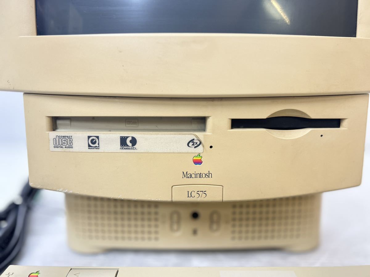 Apple Macintosh LC575 (M1640) 旧型PC キーボード(M0487)/マウス(M2706) レトロPC ジャンク品_画像2