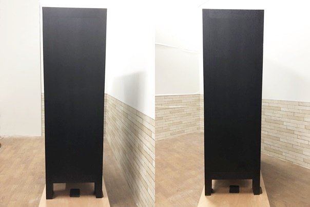 cassinakasi-nakato Lee n*memi modern storage cabinet sideboard furniture black wooden storage shelves 