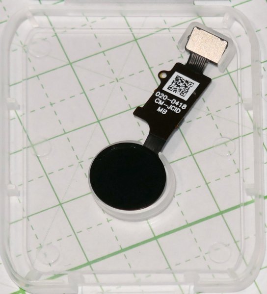 iPhone7 7Plus 8 8Plus パーツ ホームボタン 互換品 ブラック JCID_画像1