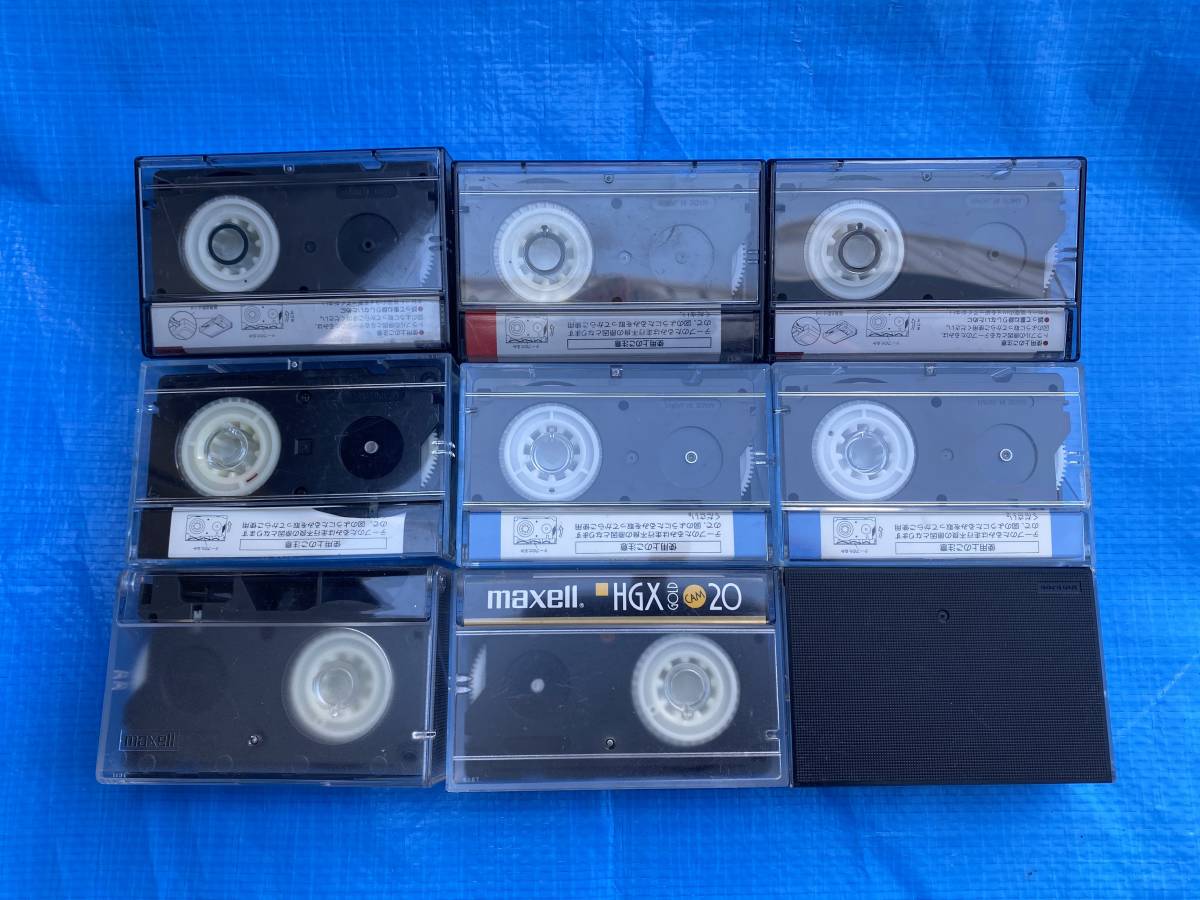 VHS-C カセットテープ　Panasonic　Victorなど　まとめ大量セット　約85本　中古現状_画像8