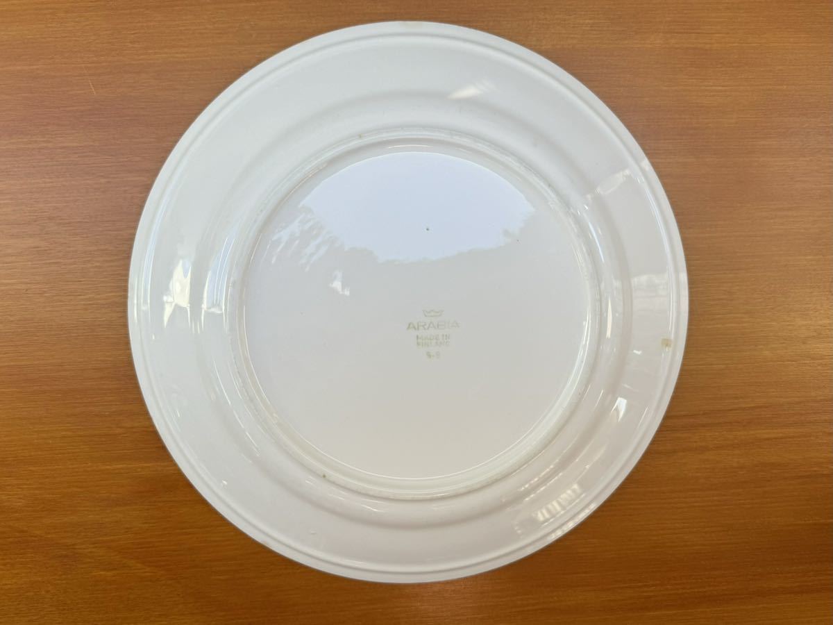 ARABIA アラビア 白磁皿 プレーン ヴィンテージ 北欧食器 陶磁器 アンティーク 30_画像3