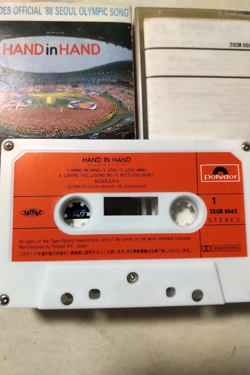 廃盤カセット KOREANA コリアーナ ソウル五輪公式テーマソング GIORGIO MORODER オリンピック 1988_画像4