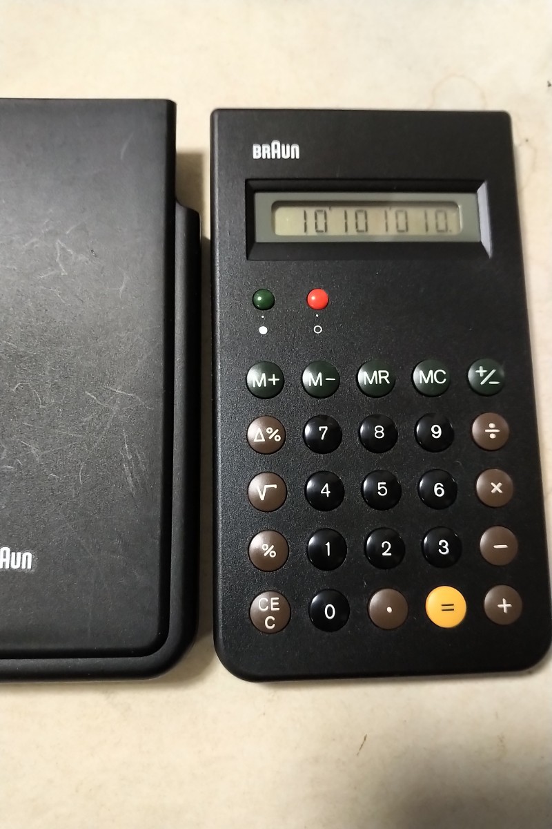  Brown BRAUN reissue calculator beautiful goods battery replaced modern design MoMa BNE001BK