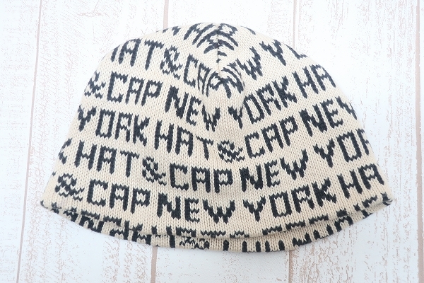 6-3284A/ニューヨークハット 総柄ニットビーニー キャップ NEWYORK HAT 送料200円 _画像1