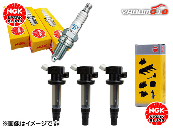 ハイゼット S200C S200P S210P NGK 標準 スパークプラグ 2756 BKR6E-11 3本 NGK イグニッションコイル 3本セット H16.12~H19.12