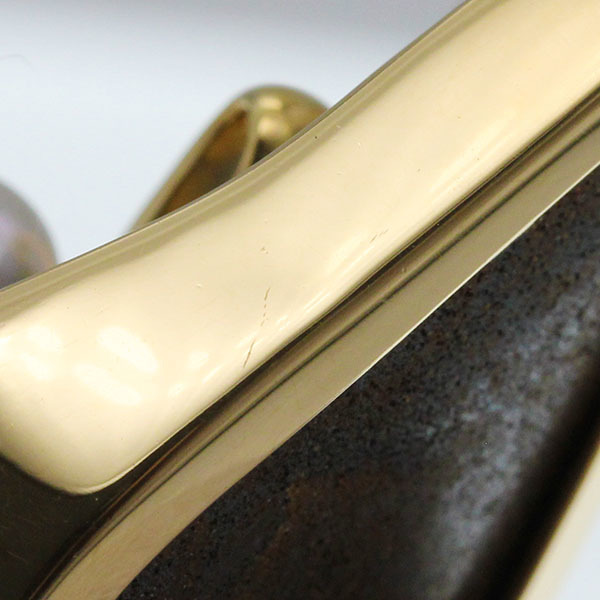 K18YGboruda- опал жемчуг бриллиант подвеска с цепью очарование OP30.73ct D0.11ct желтое золото 750