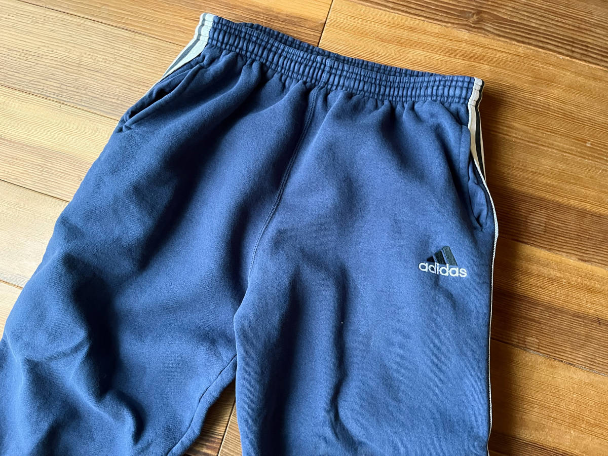 90s USA製 ビンテージ adidas Equipment Heavy Cotton Sweatpants ヘビーコットンスウェットパンツ ネイビー Navy Mサイズ_画像1