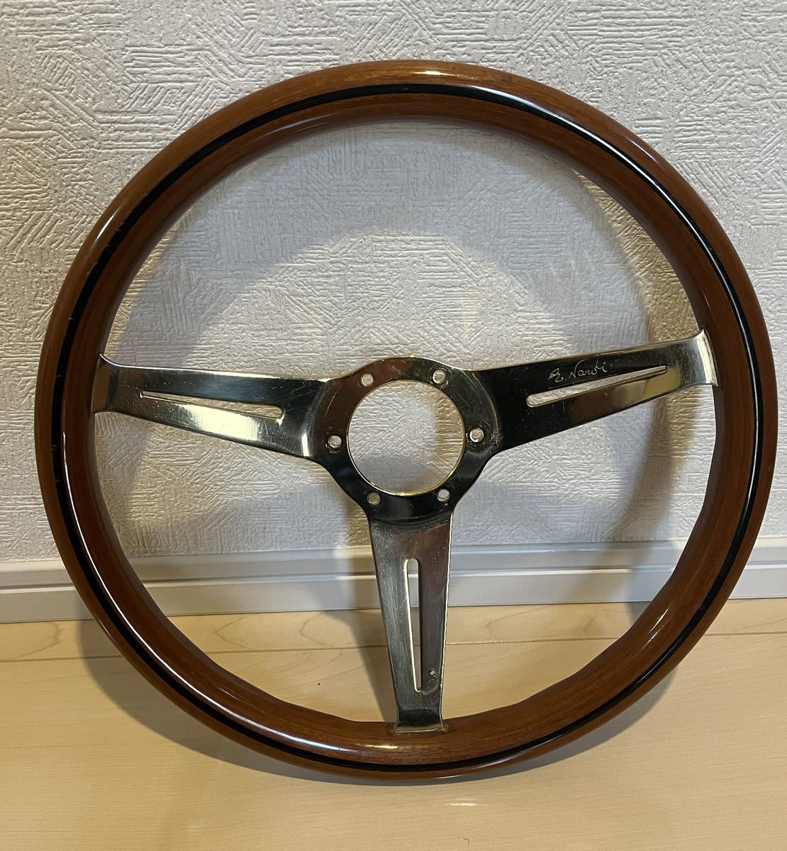 NARDI ナルディ クラシック ウッド ウッドステアリング ハンドル ホーンボタン ステアリング 36cm_画像2