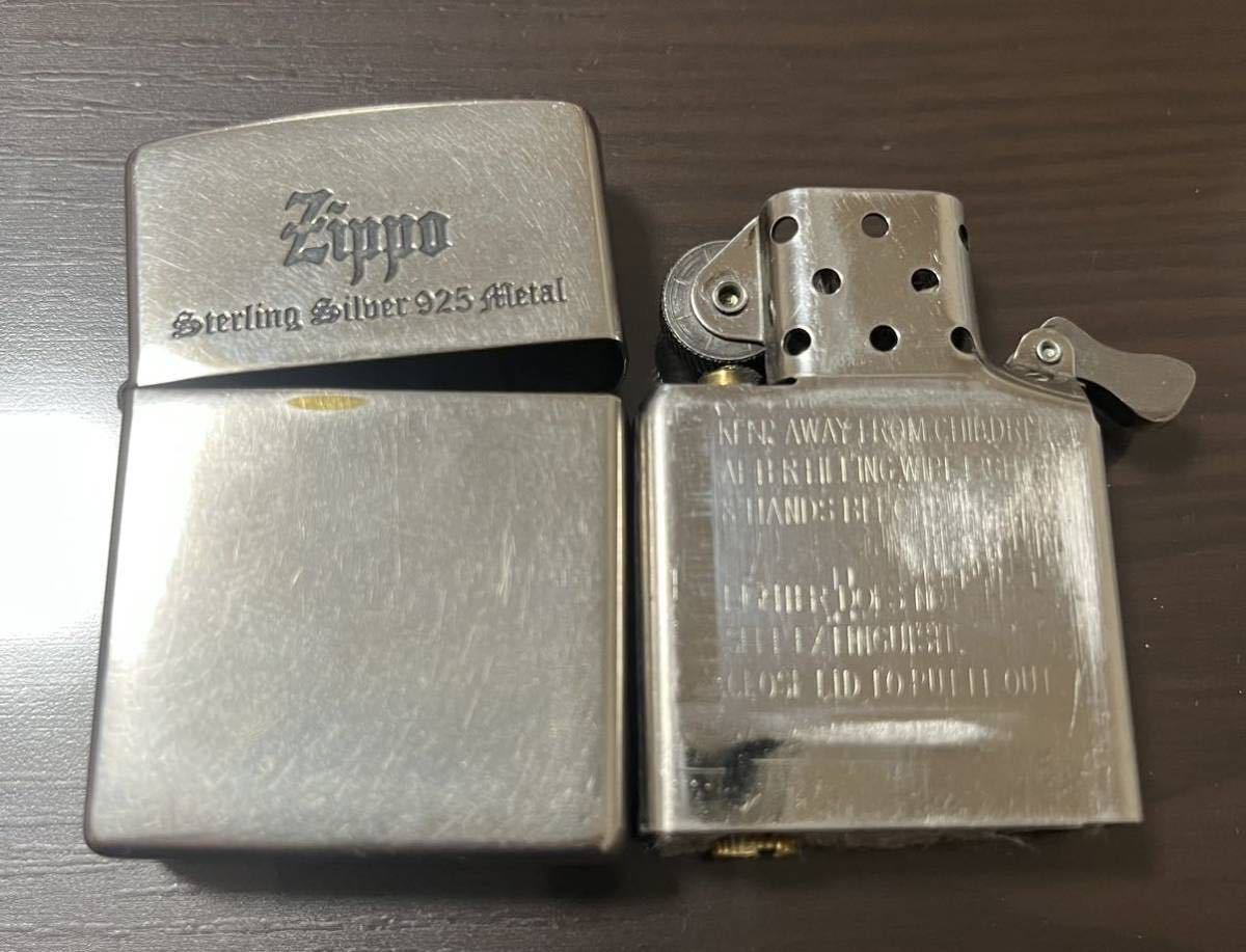 ZIPPO ジッポー ジッポ オイルライター Zippo スターリングシルバー　925 銀　ロゴマーク_画像6