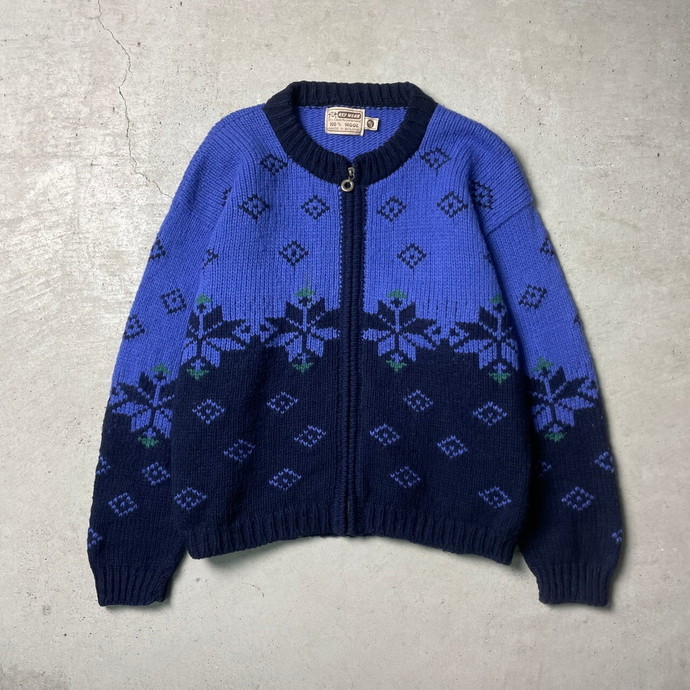 90年代 REY WEAR カウチンニットセーター ウールニットセーター メンズM-L相当_画像1