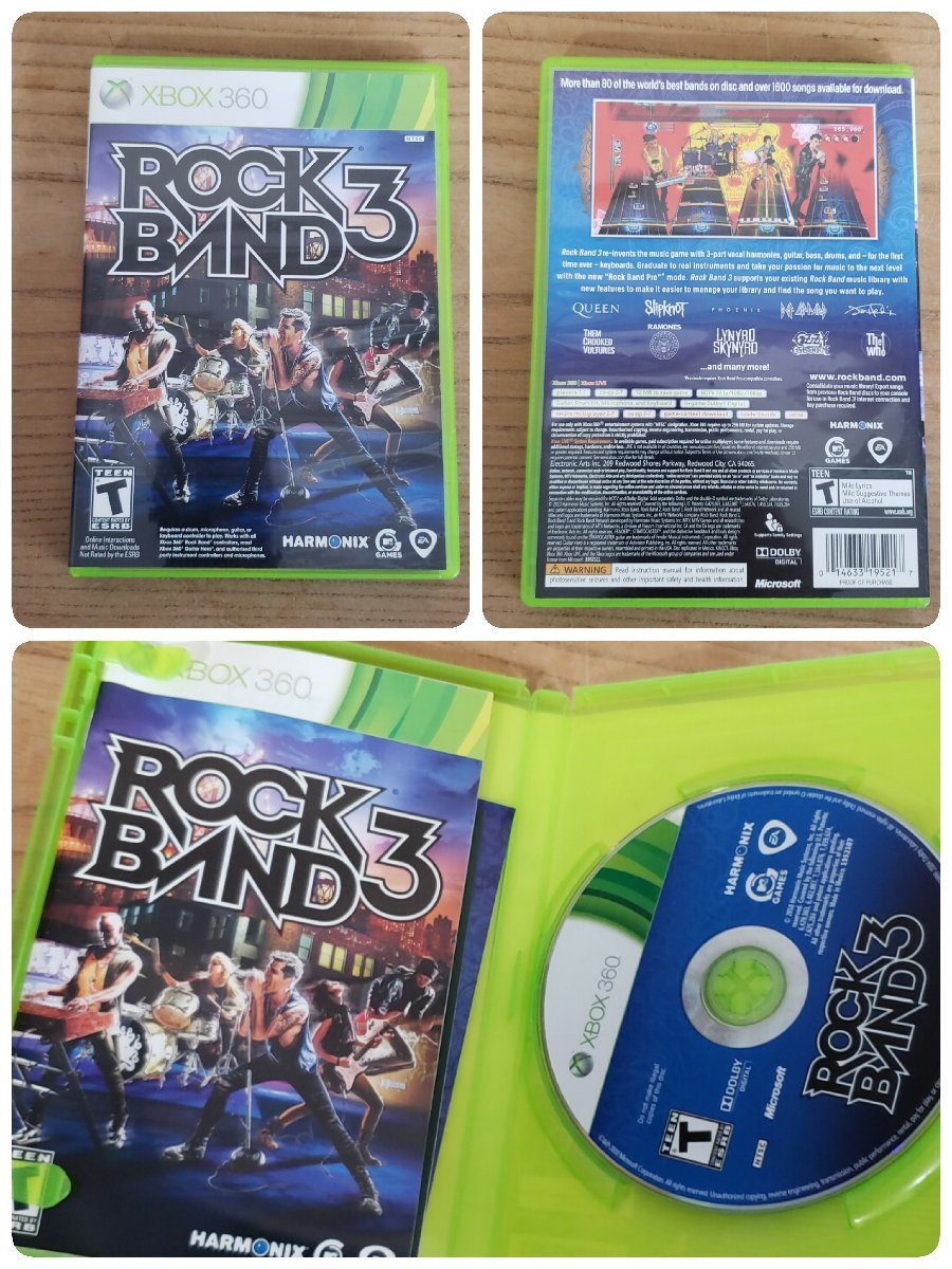 xbox360 ソフト5本 まとめ売り ゲームソフト　XBOX　ギターヒーロー　ROCKBAND　動作未確認　現状品【60i3454】_画像2