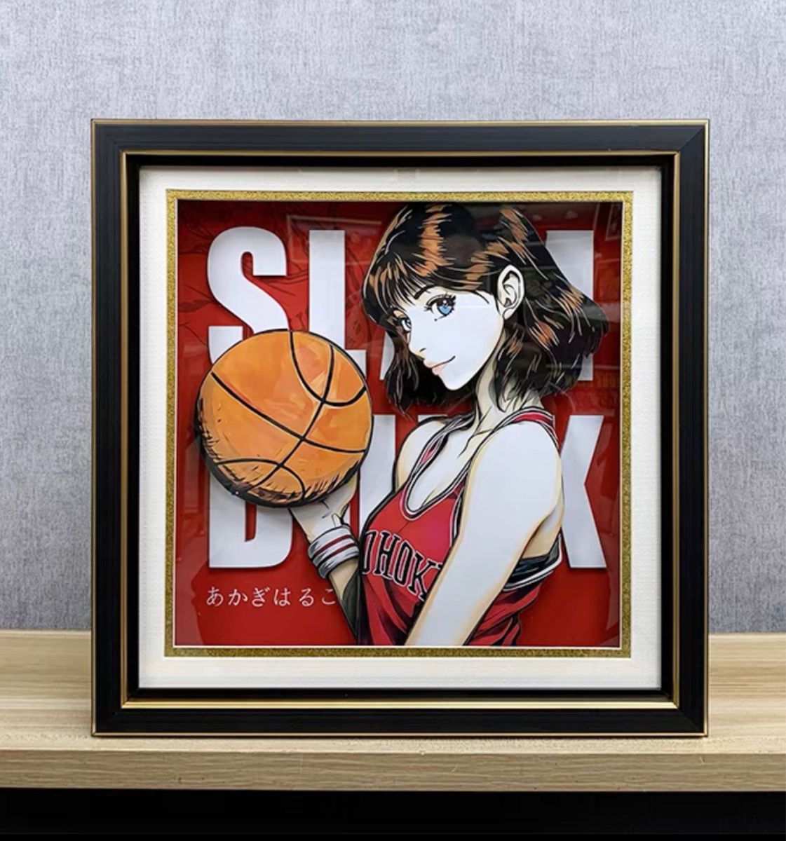 スラムダンク フォトスタンド 赤木晴子 絵画 3D仕様 湘北高校 スラムダンク フォトスタンド 赤木晴子 絵画 3D仕様 湘北高校