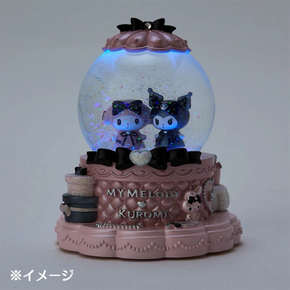 新品 未開封 マイメロディ&クロミ スノーグローブ M 置物 LED 新品 未開封 マイメロディ&クロミ スノーグローブ M 置物 LED