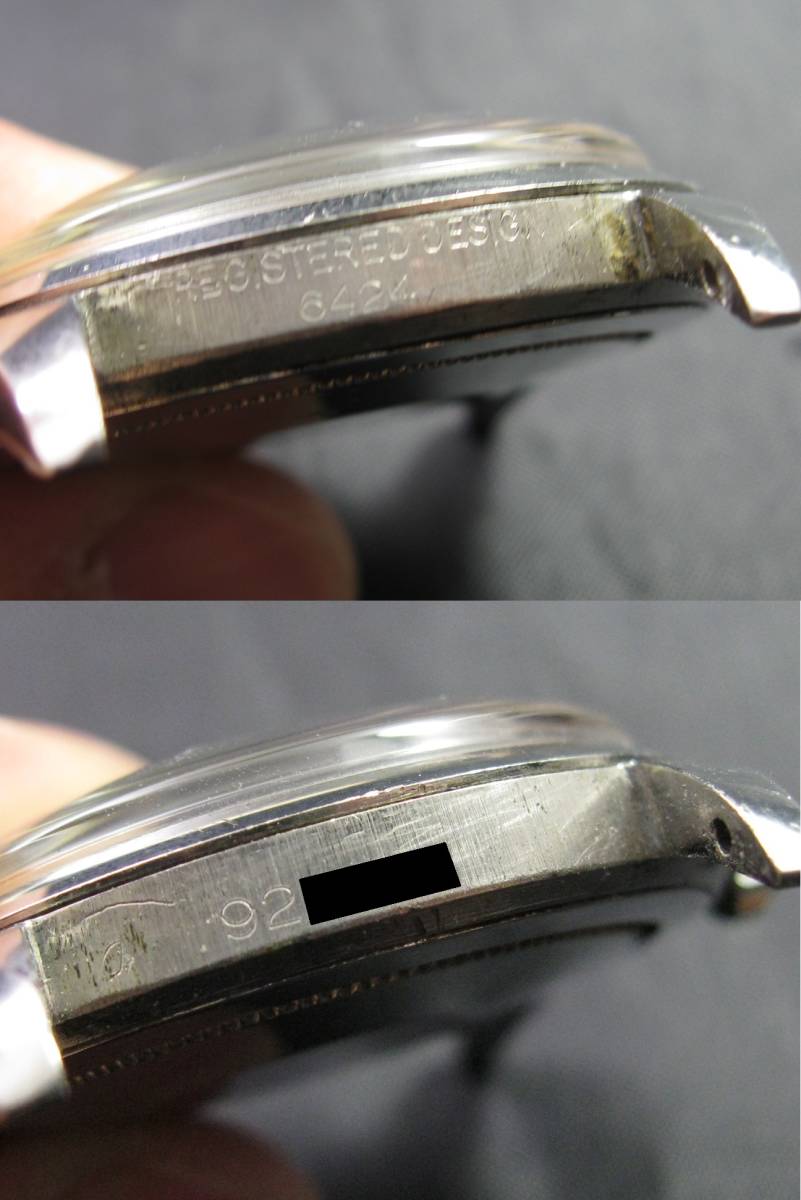 ROLEX OYSTER/ロレックス オイスター ビックオイスター Ref.6424 Cal.1215 シルバー文字盤 リベットブレス 動作確認済 1952年製造_画像6