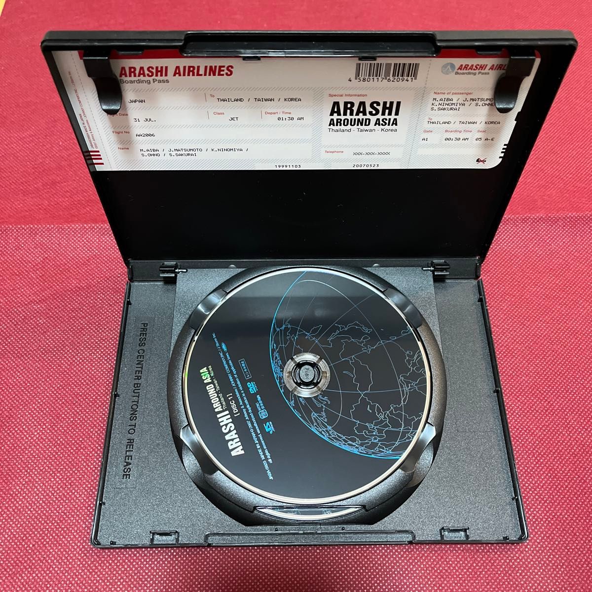 嵐 ARASHI AROUND ASIA Thailand - Taiwan - Korea DVD