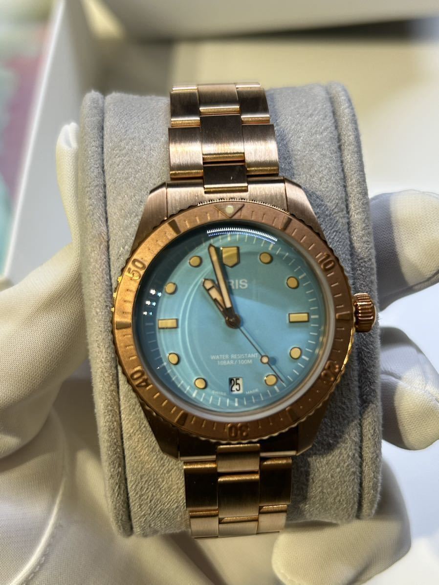 新品未使用　オリス 腕時計 コットンキャンディ　DIVERS65　　ブルー_画像4