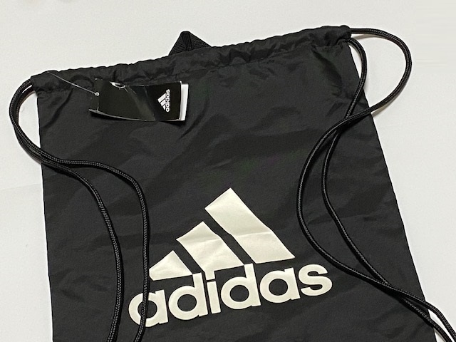  Adidas adidas big Logo Jim bag GYM BAG BR5051 ( approximately 37×47.) exhibition unused goods 