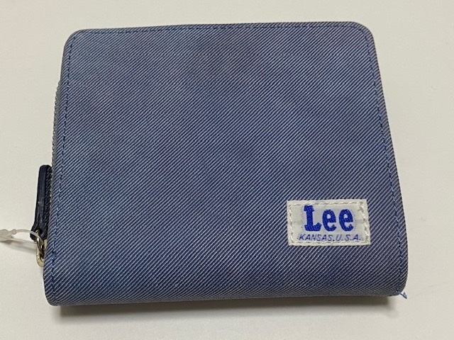 Lee リー デニム風 ラウンドジップ 2つ折り財布 展示未使用品_画像6