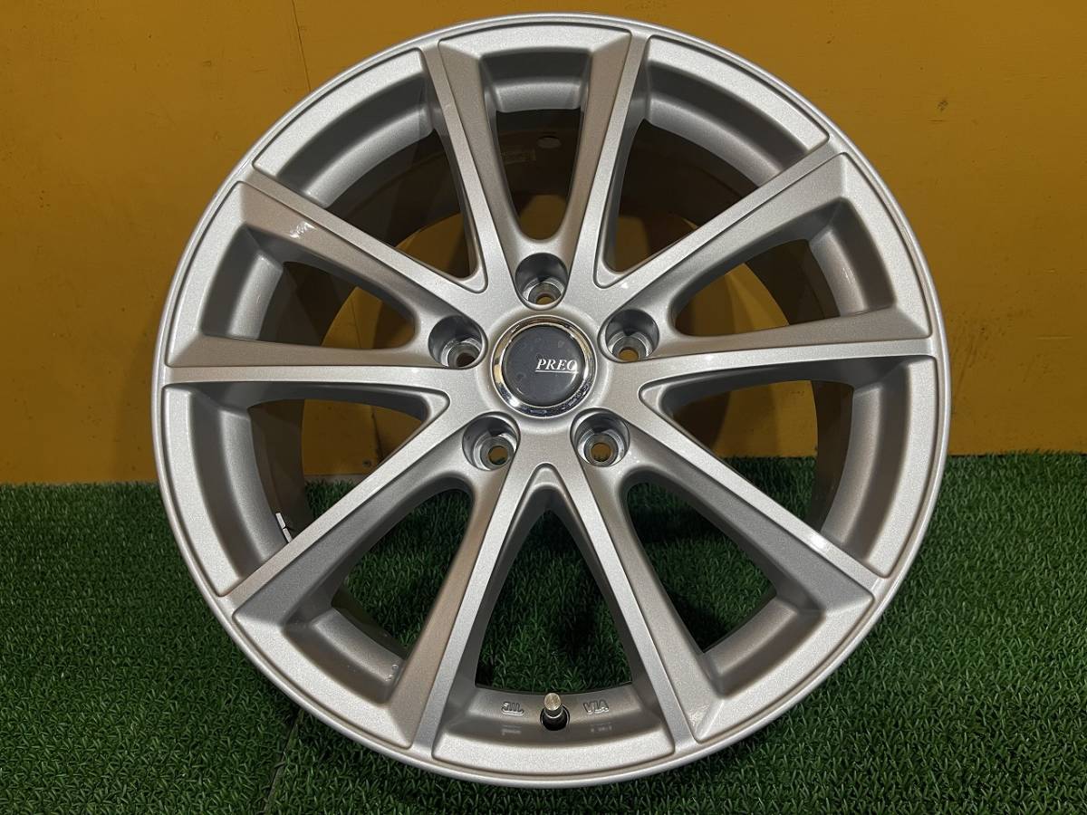 No.408　ブリヂストン　17インチホイール　PREO　17×7J　5穴　PCD114.3　4本セット　売切　160サイズ×2個口_画像3