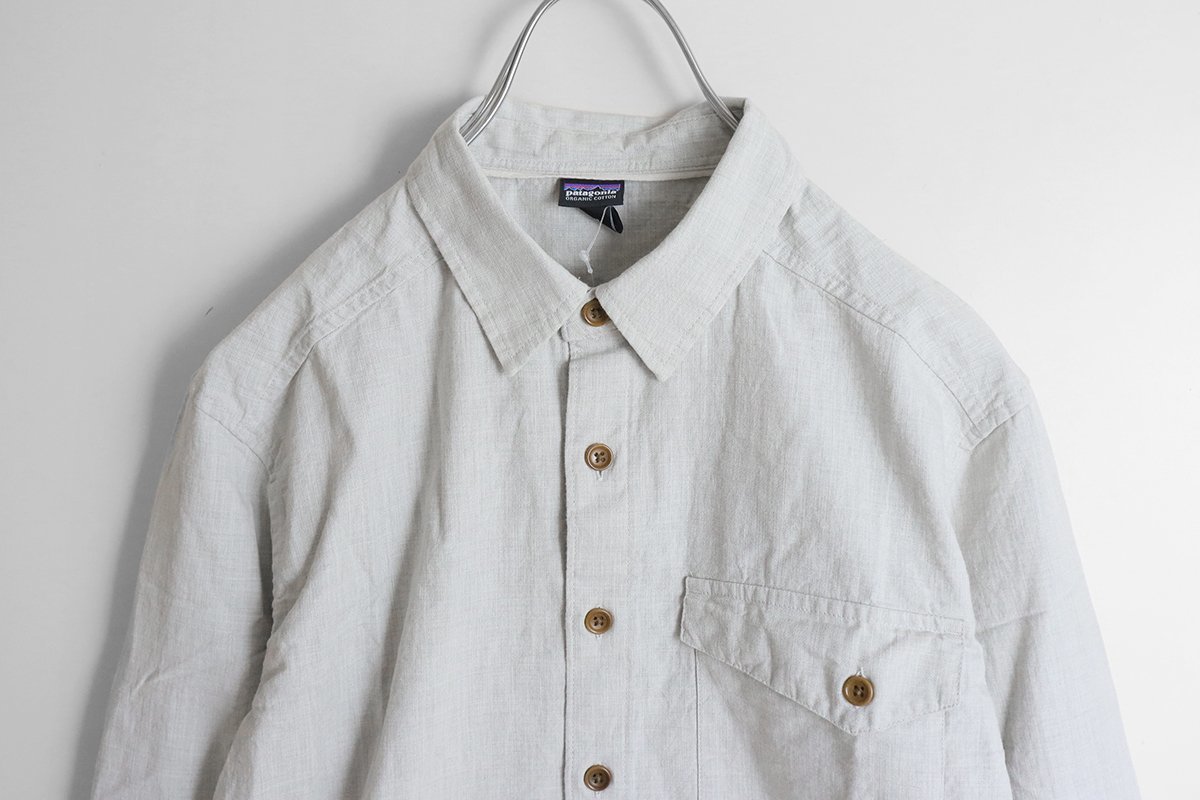 【未使用】パタゴニア ◆クリーンカラーシャツ XS オーガニックコットン 長袖 M's L/S Clean Color Shirt Patagonia ◆FR17_画像1