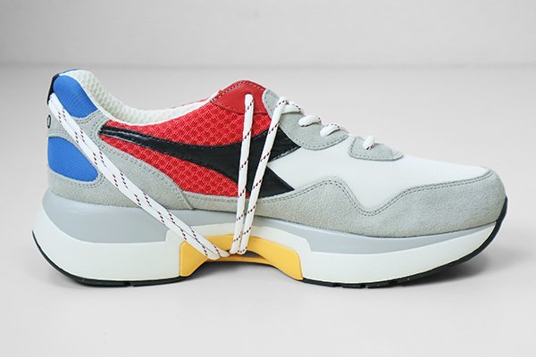 diadora HERITAGE ◆ N9000 TXS H MESH スニーカー 白×赤 27.5cm (174817) 限定モデル 試着のみ 未使用 ディアドラ ヘリテージ ◆D-1_画像2