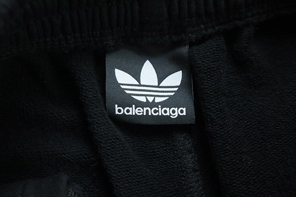 BALENCIAGA × adidas ◆ トラックパンツ 黒 Sサイズ【国内正規品】スウェット ワイドパンツ バレンシアガ アディダス ◆ZJ1_画像8