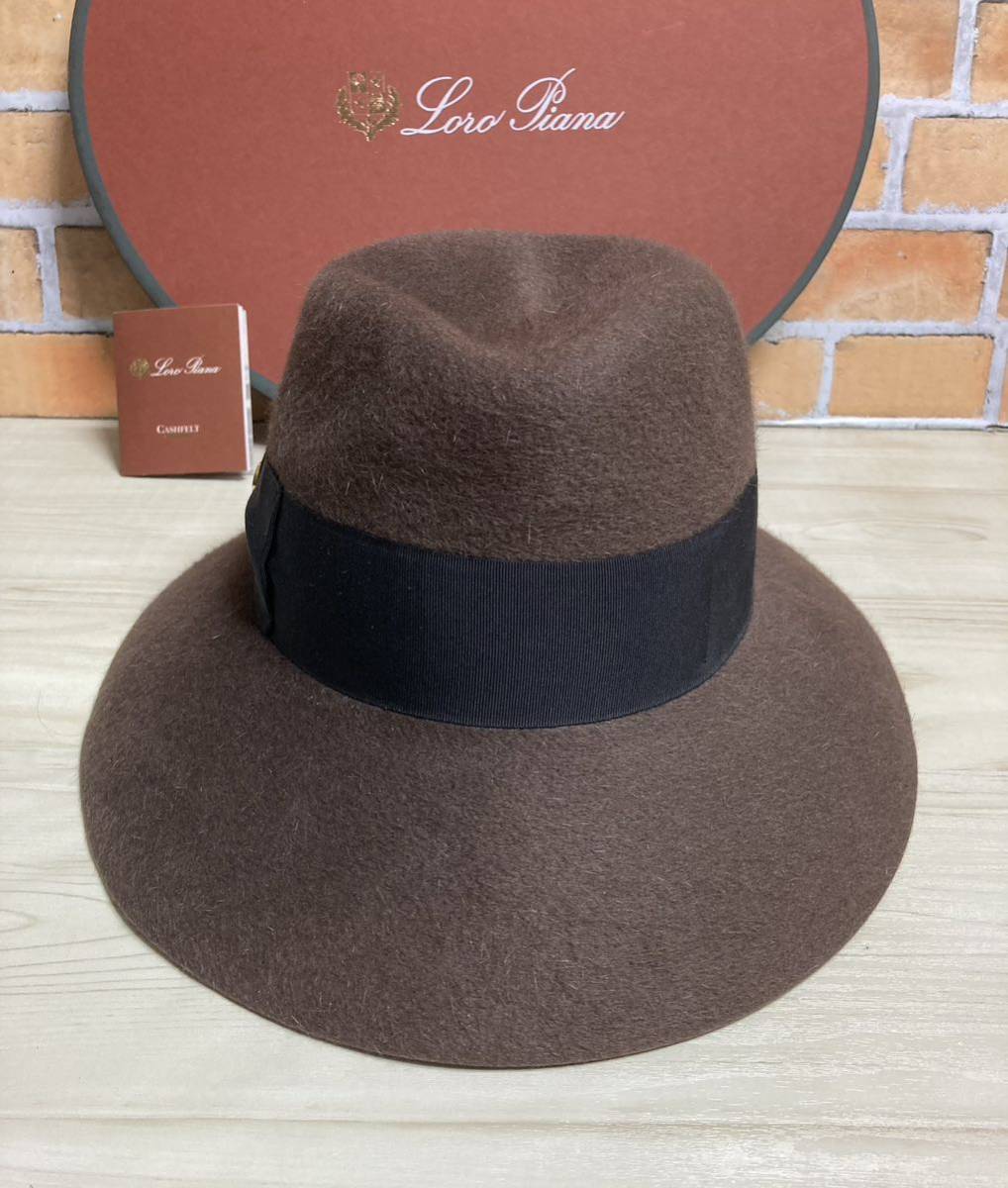 美品　Loro Piana ロロピアーナ　ラビット　カシミヤ　茶色　ハット_画像5