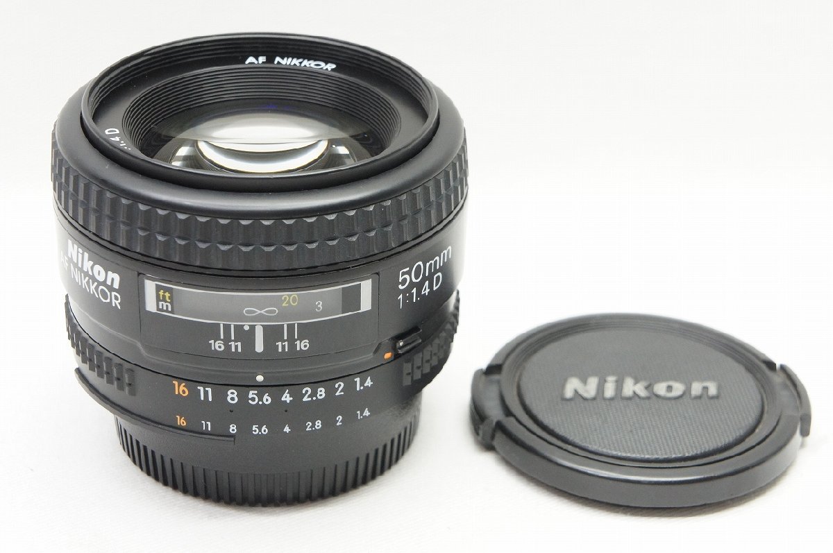 【適格請求書発行】訳あり品 Nikon ニコン AF NIKKOR 50mm F1.4D 単焦点レンズ【アルプスカメラ】231216a_画像1