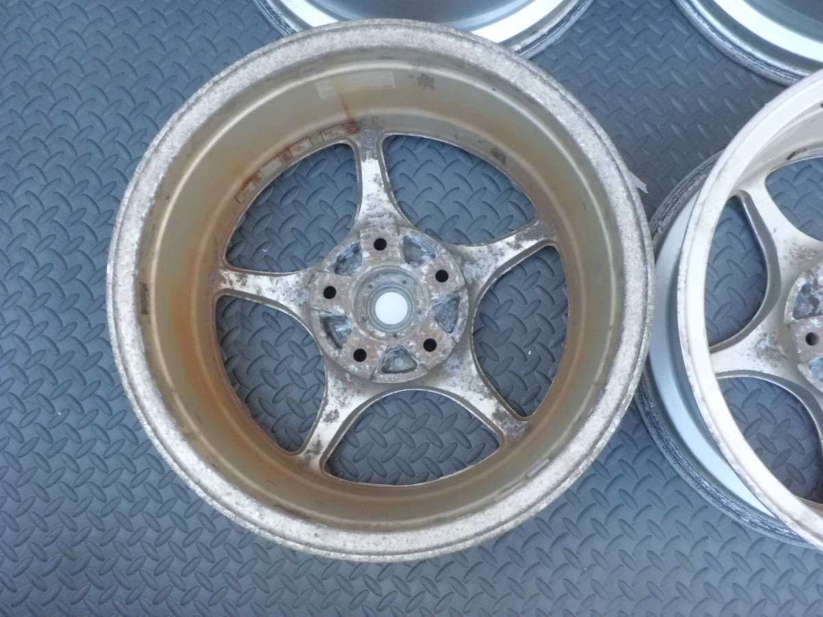 100円売切 即決有 ENKEI Racing RP02 エンケイ 16x7j +35 5H PCD114.3 RP-02 ドリケツ 補修ベース等に S14 S15 シルビア DC2 スイフト EK9_画像8