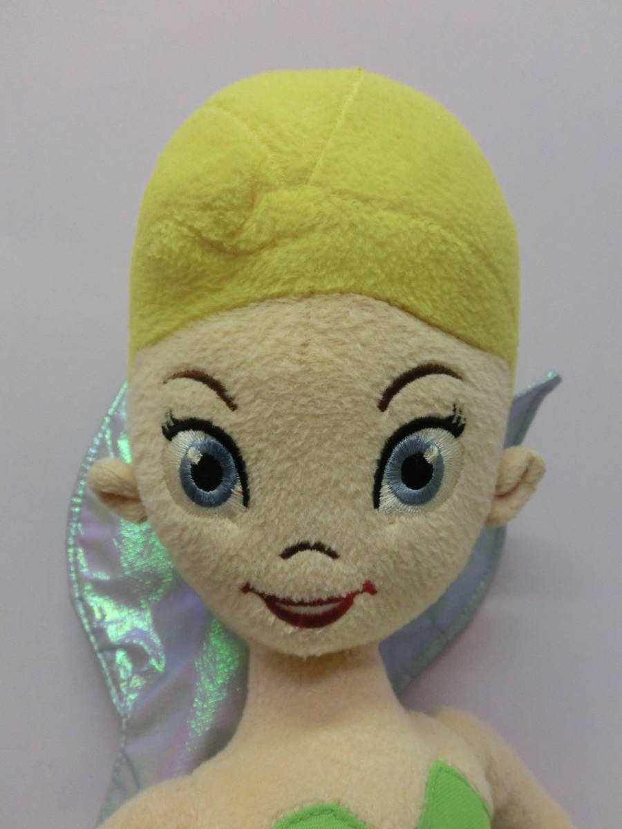  Disney Peter Pan * Tinkerbell BIG large soft toy doll 48cm USAfea Lee z*Disney Peter Pan Tinker Bell Vintage 