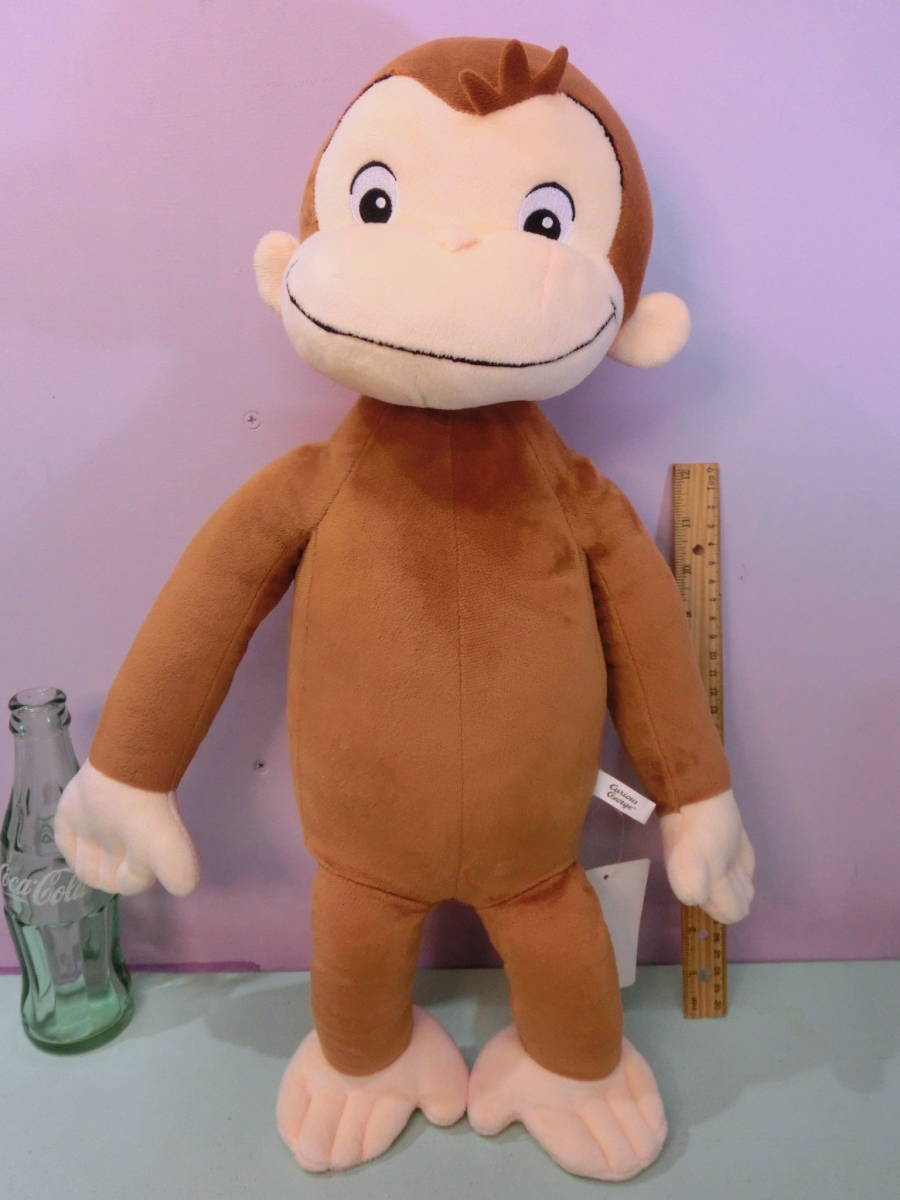 おさるのジョージ キュリアスジョージ 特大48cm USJぬいぐるみ人形◆Curious George ひとまねこざる ユーエスジェイ猿 ビンテージ 等身大?_画像1