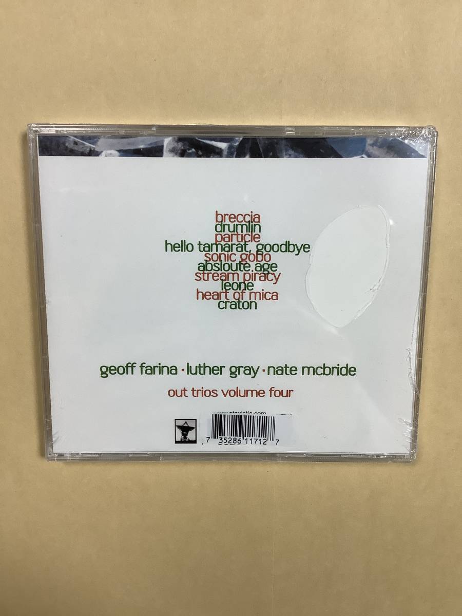 送料無料 GEOFF FARINA & LUTHER GRAY & NATE MCBRIDE「OUT TRIOS VOLUME FOUR」輸入盤 新品未開封品